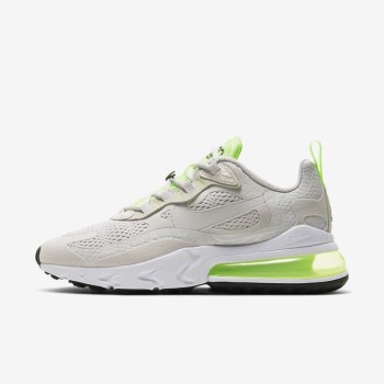 Nike Air Max 270 React - Női Utcai Cipő - Szürke/Zöld/Fehér/Szürke